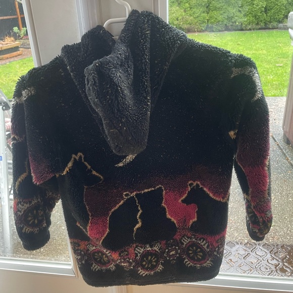 SOLD | Kids Hooded Teddy Zip Up | Size 5 - Picture 2 of 2